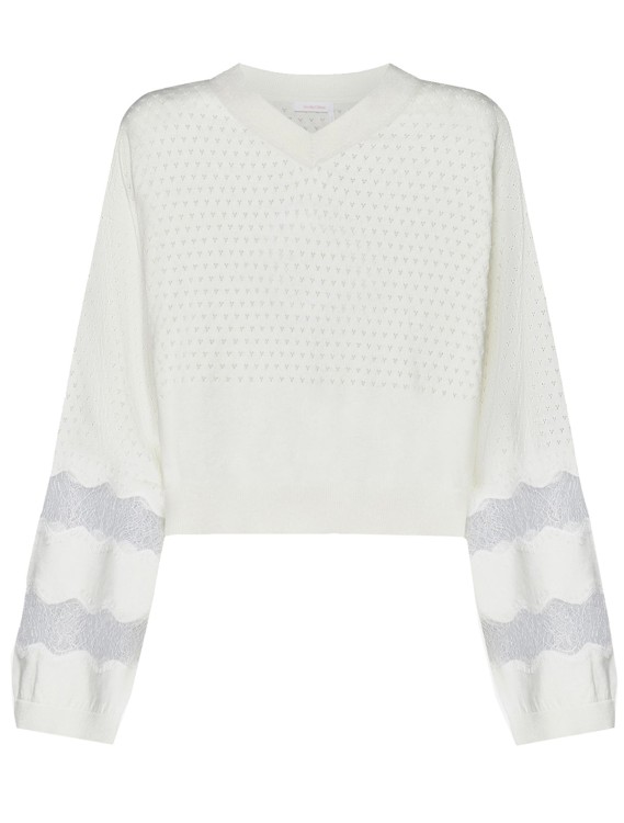 See By Chloé Wool And Cashmere Sweater In White