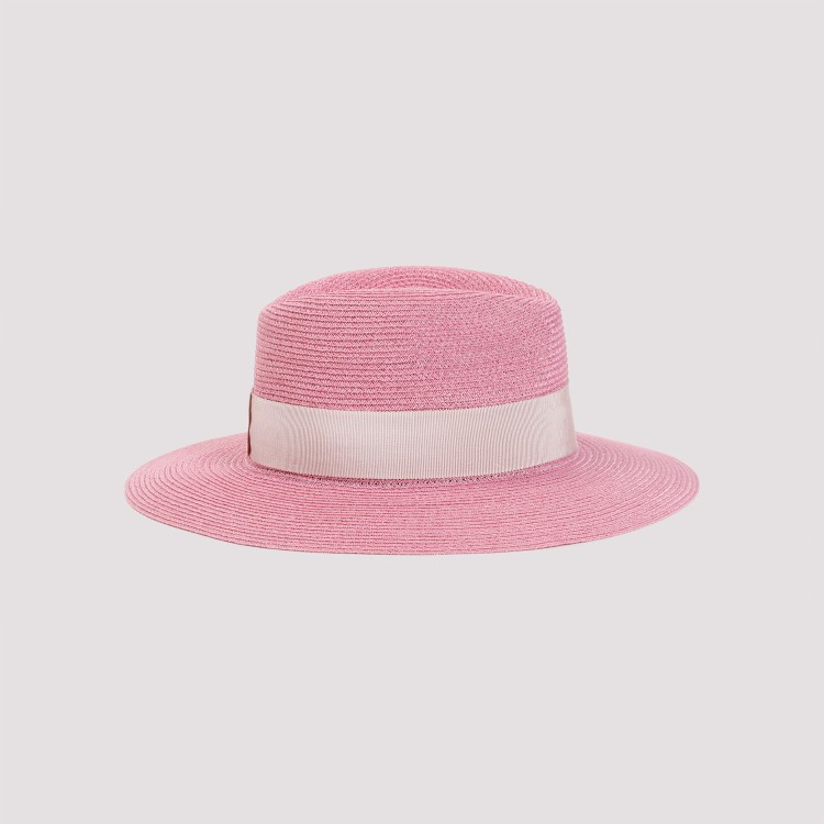 Shop Maison Michel Pink Bubblegum Hemp Henrietta Hat