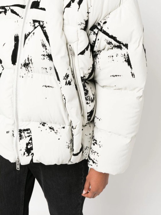 Shop Y-3 Graphic-print Jacket Black/white