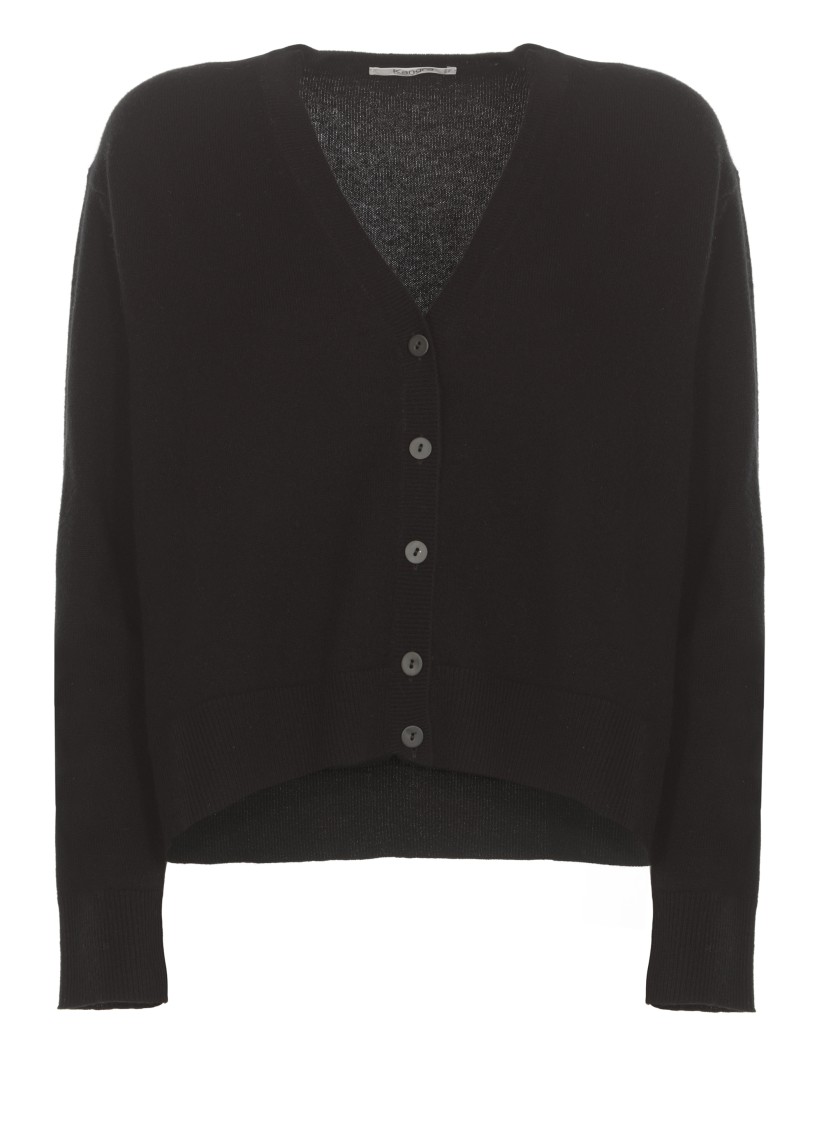 Kangra Cashmere Cardigan In Black