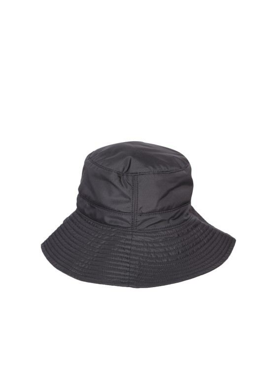 Shop Ganni Water-resistant Technical Fabric Bucket Hat In Grey