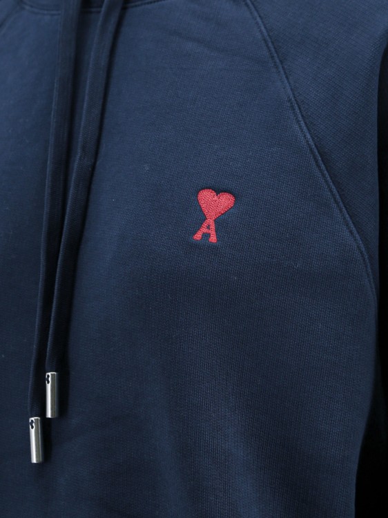 Shop Ami Alexandre Mattiussi Embroidered Logo Biologic Cotton Sweatshirt In Black