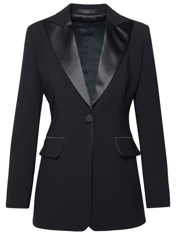 Shop Max Mara Plinio' Black Acetate Blend Jacket