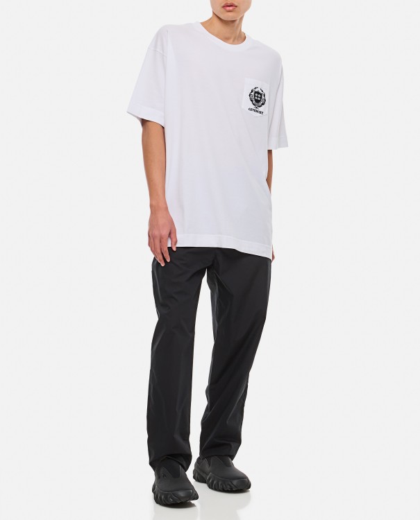 Shop Givenchy Casual Short Sleeve Front Pocket Base In White