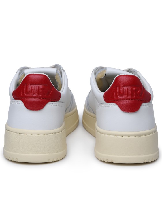 Shop Autry Medalist' White Leather Sneakers