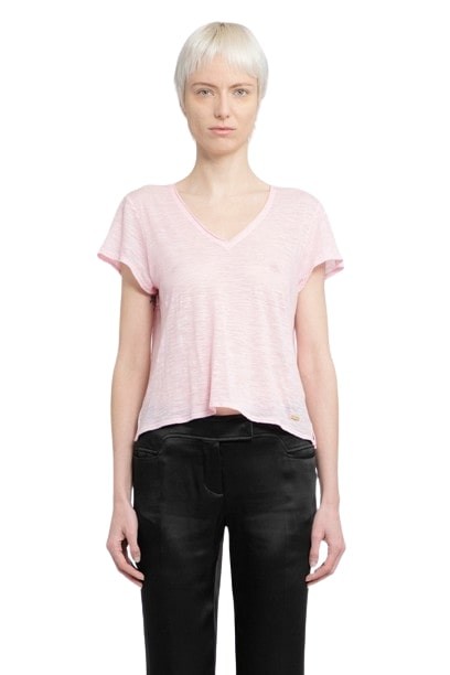 Tom Ford Cotton Nylon Sheer Jersey T-shirt In Pink