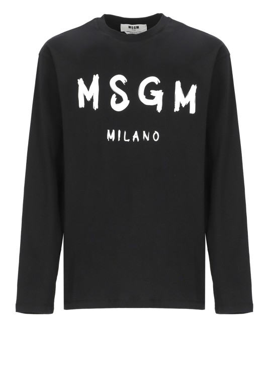 Msgm Cotton T-shirt In Black