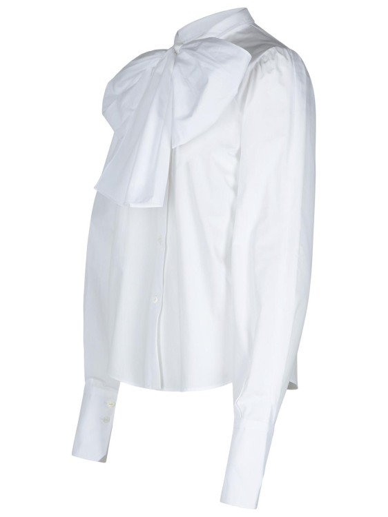 Patou Ascot White Cotton Blouse In White