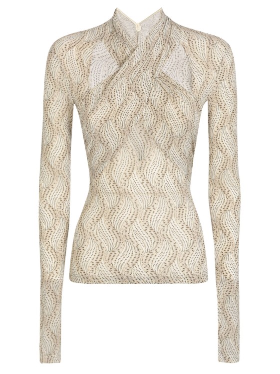Shop Isabel Marant Beige Cut-out Long-sleeve Top In Neutrals