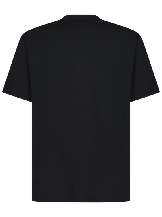 Shop Balmain Black Cotton Jersey Crewneck T-shirt