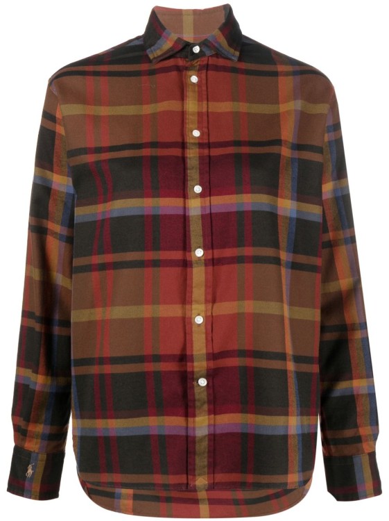 Polo Ralph Lauren Plaid-check Pattern Cotton Shirt In Black