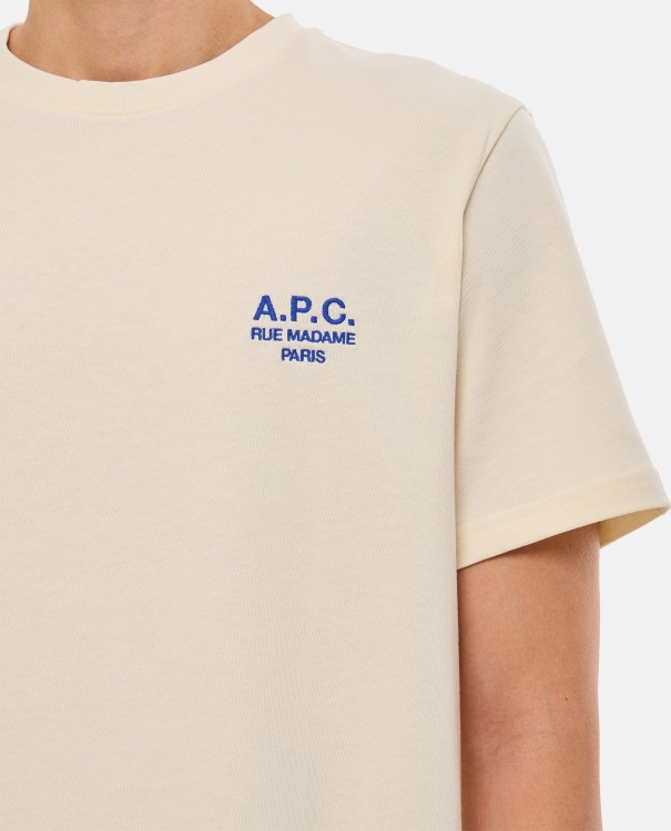 Shop Apc Raymond Cotton T-shirt In Neutrals