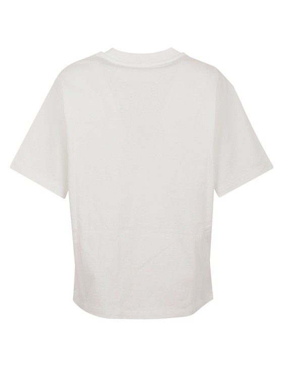 Shop Jil Sander Porcelaine Cotton Logo T-shirt In White
