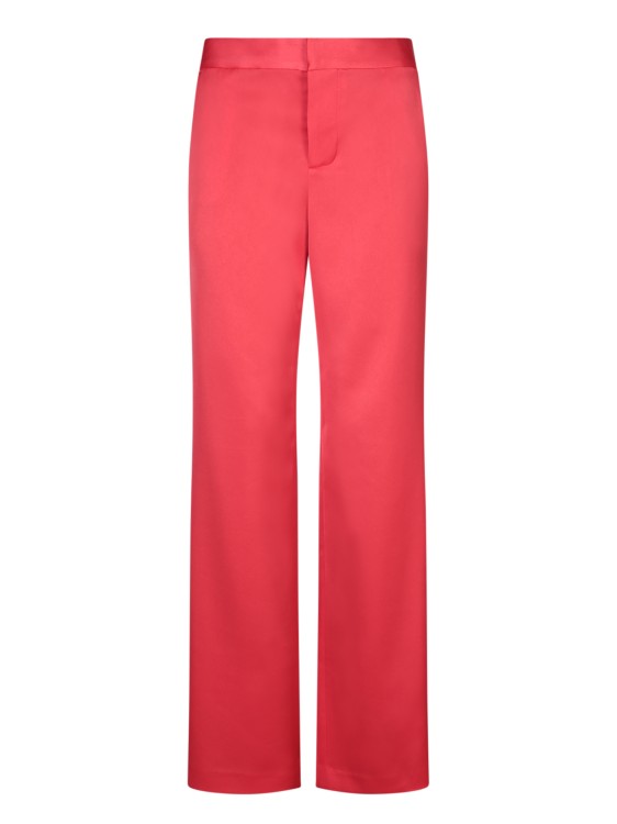 Shop Alice And Olivia Red Satin Trousers