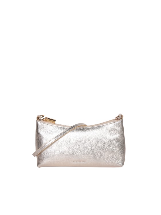 Coccinelle Aura Shoulder Bag In Silver