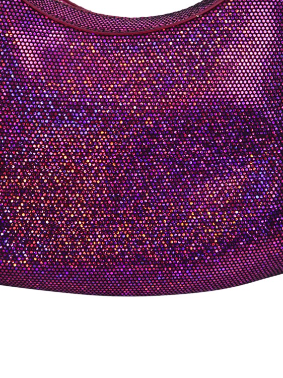 Shop By Far Metallic Cosmo Shoulder Bag In Purple