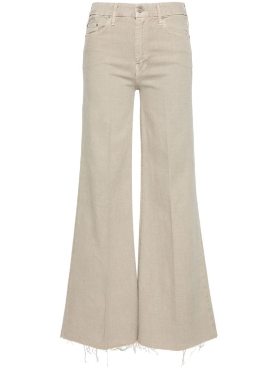 Shop Mother Palazzo Jeans In Neutrals