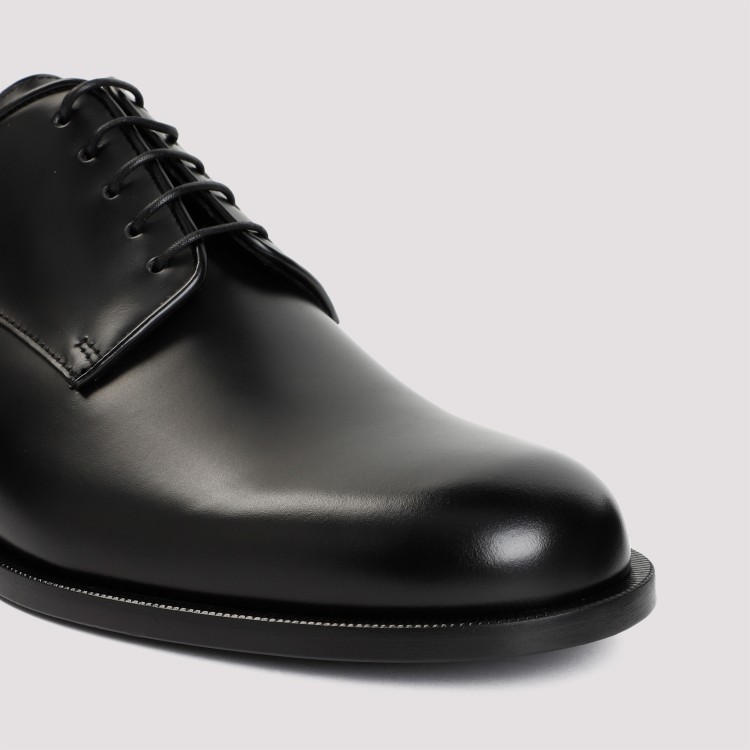 Shop Giorgio Armani Black Laced Shoes