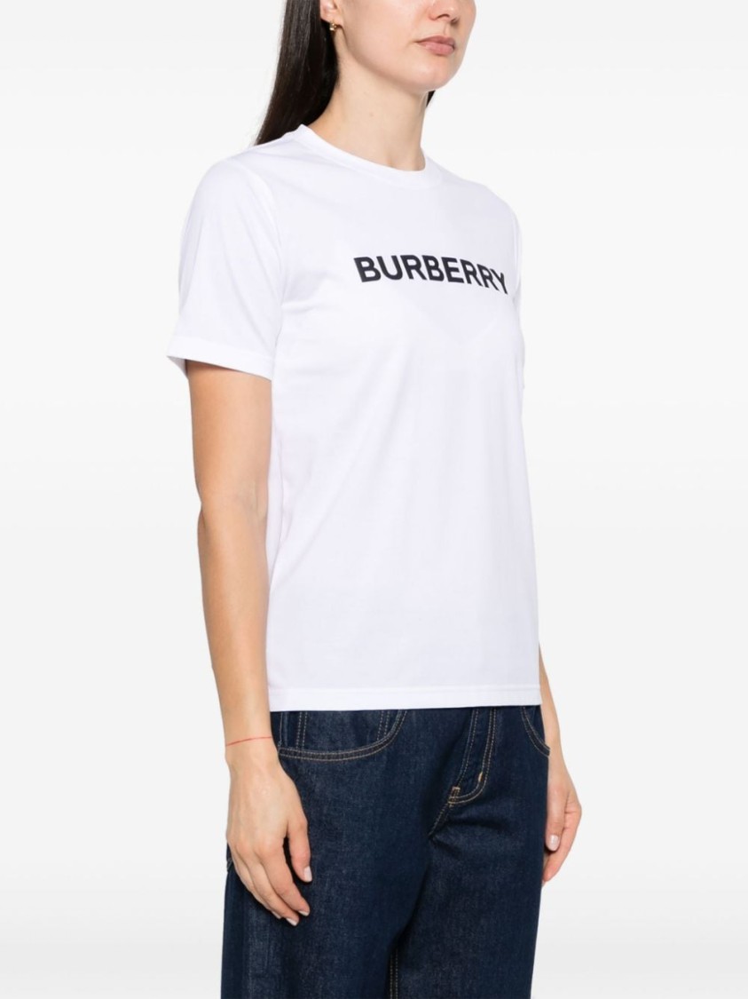Burberry The Cotton T-shirt Is The Perfect Compromise Between Luxury And Basic Wear In White