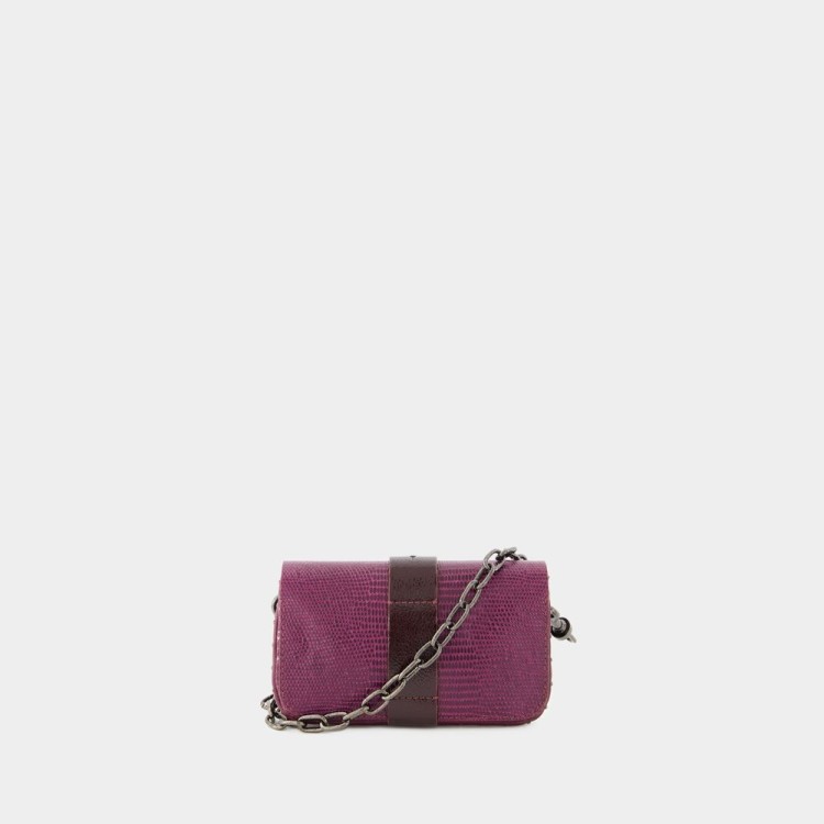 Shop Zadig & Voltaire Kate Wallet - Leather - Purple In Burgundy