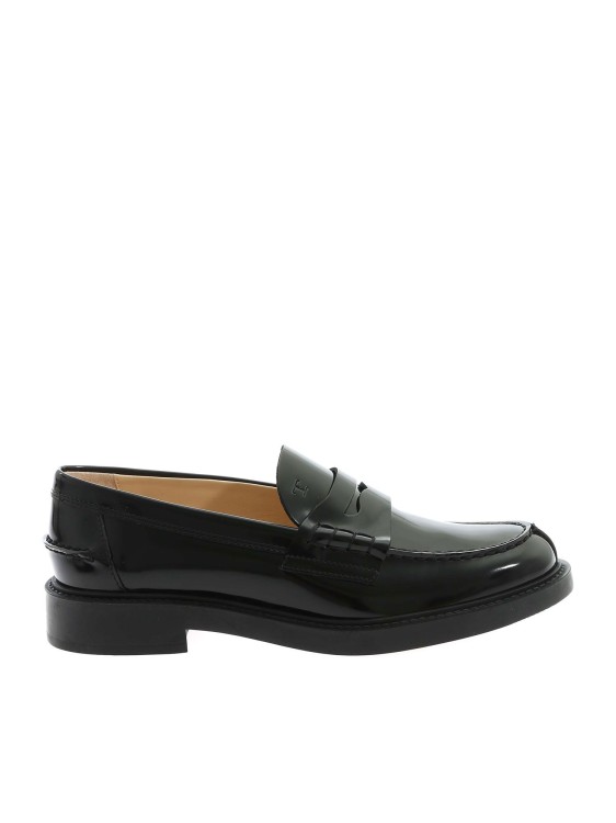 TOD'S BLACK COLLEGE LOAFERS