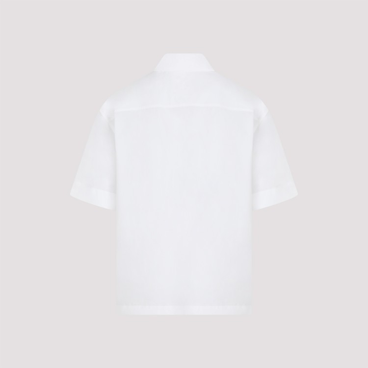 Shop Jil Sander White Short Sleeves Cotton Shirt