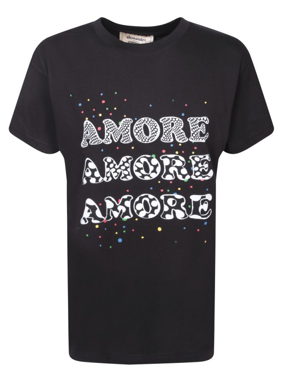 Allesandro Enriquez Cotton T-shirt In Black