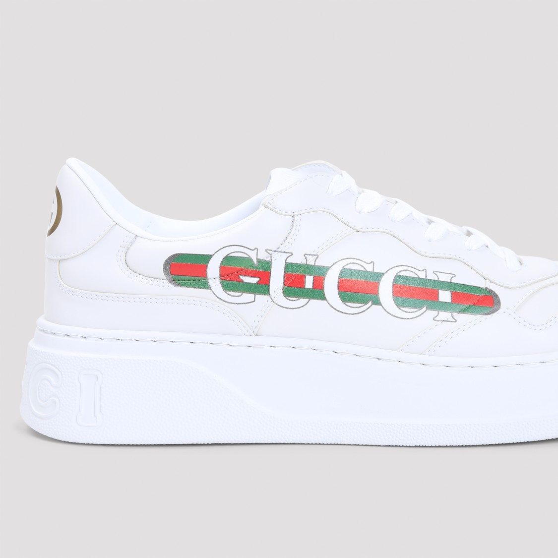 Gucci White Sneakers For Kids With Logo In White