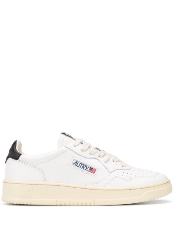 Shop Autry Medalist Low' White Sneakers
