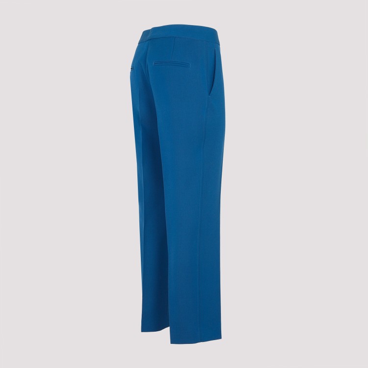 Shop Jil Sander Night Sky Wool Trouser In Blue