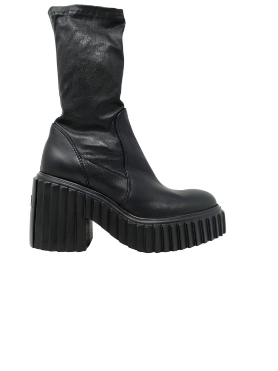 Agl Attilio Giusti Leombruni Agl Black Leather Elastic Boots
