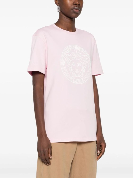 Shop Versace Pink Medusa T-shirt