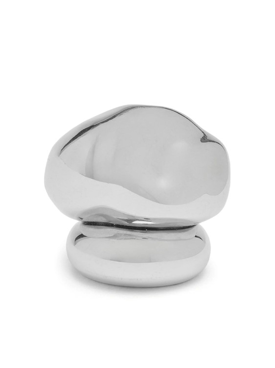 Alexander Mcqueen Stacked Silver Ring