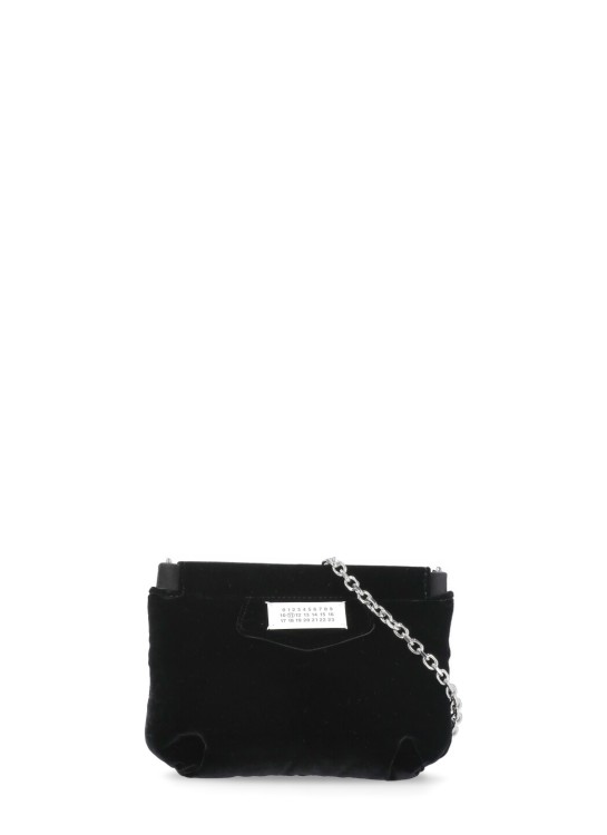 Shop Maison Margiela Viscose Shoulder Bag In Black