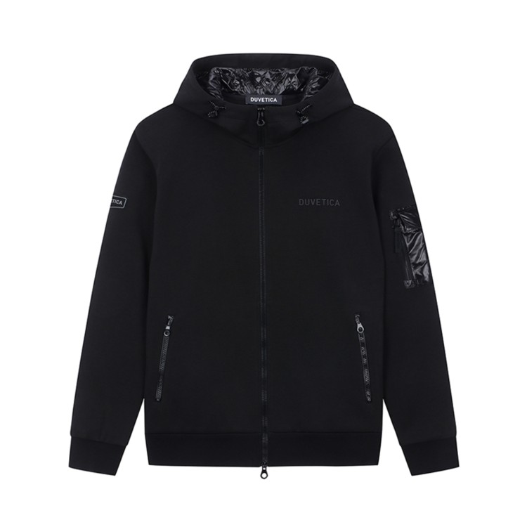 Shop Duvetica Regreso T Leisure Zip-up Sweatshirt In Black