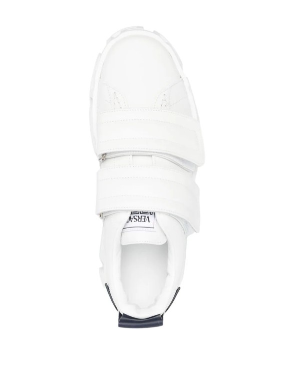 Shop Versace Sneakers Greca Portico White/navy Blue