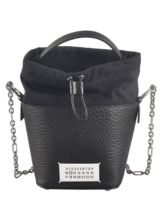 Shop Maison Margiela Bucket Bag In Black
