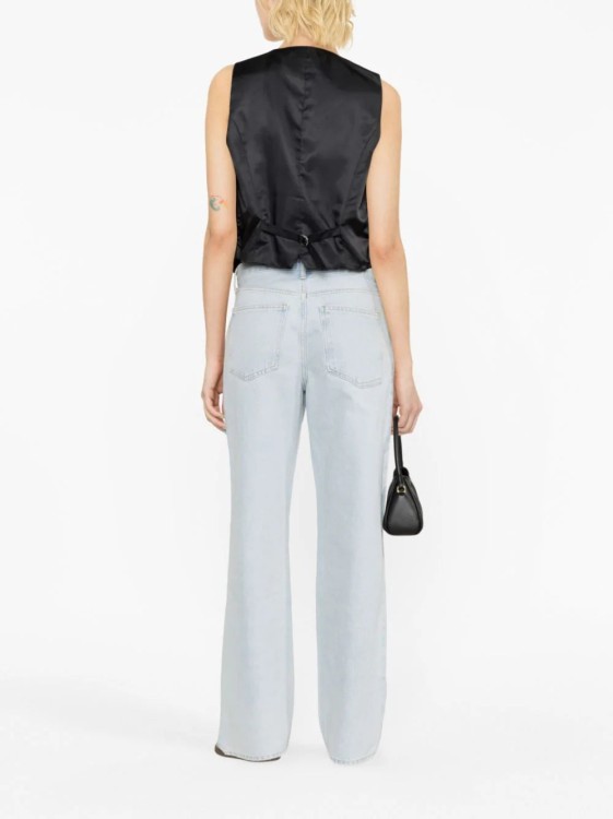 Shop Agolde Fusion High-waist Wide-leg Denim Jeans In White