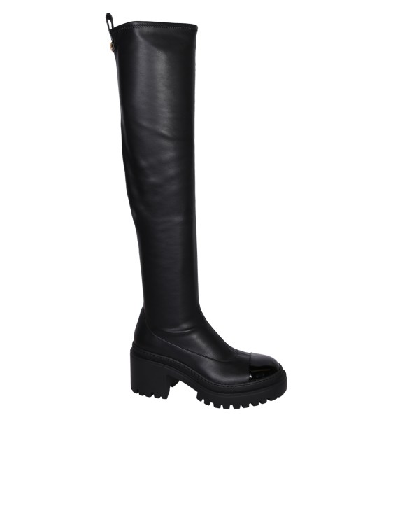 Shop Giuseppe Zanotti Stretch Leather Avela Boots In Black
