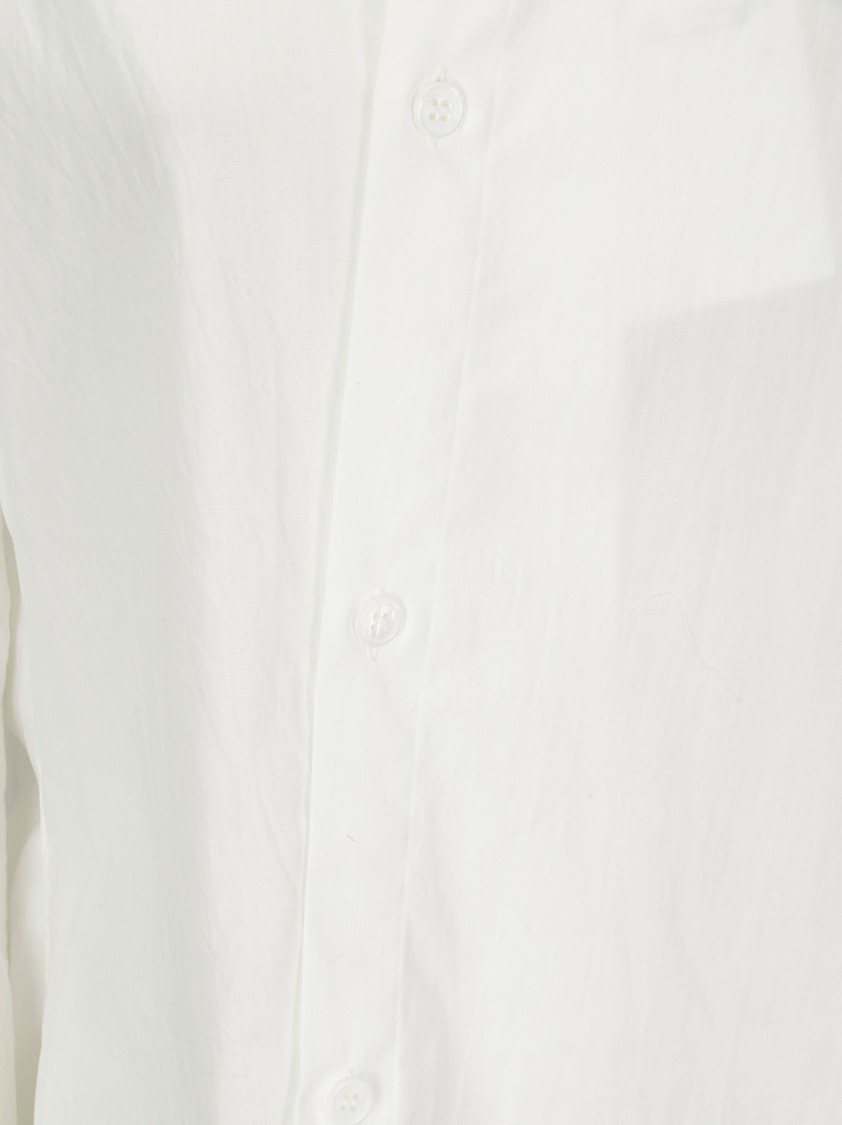 Yohji Yamamoto R-asymmetric Flare Blouse In White