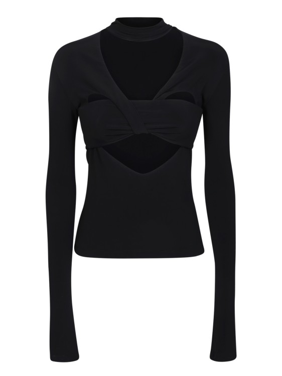 Ambush Black Heart-shaped Neck Sweaters