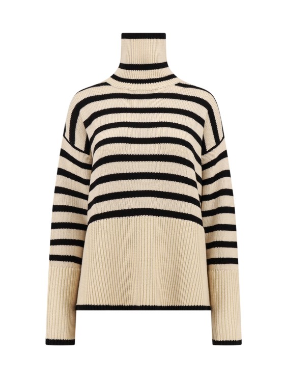 Totême Oversize Striped Sweater In Neutral
