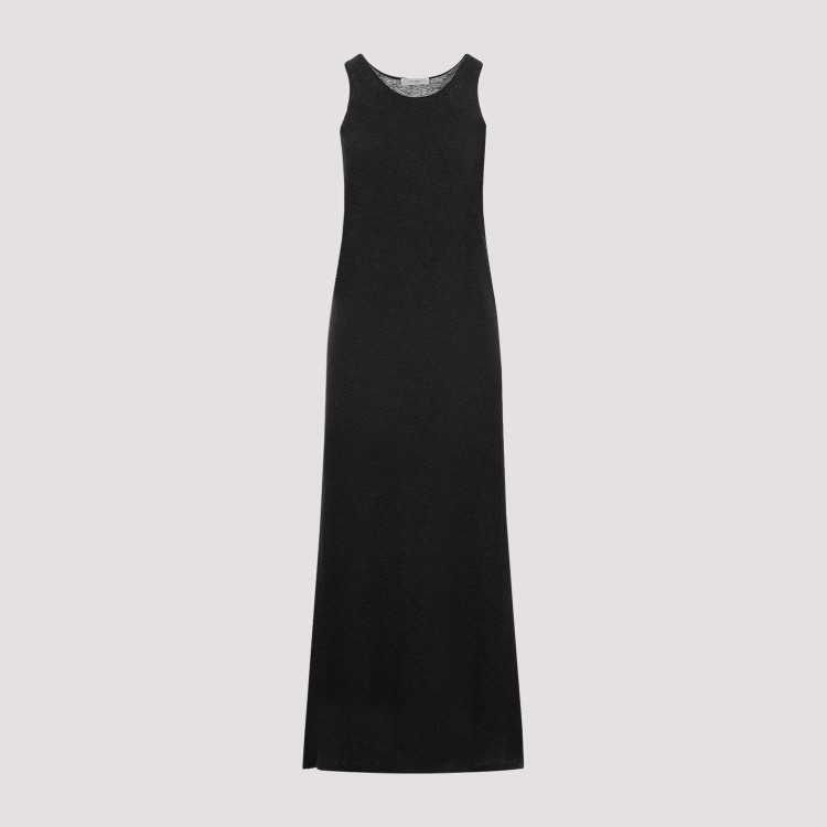 The Row Farissa Maxi Slip Dress In Black