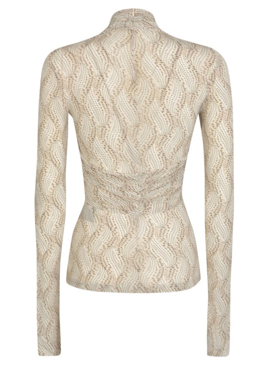 Shop Isabel Marant Beige Cut-out Long-sleeve Top In Neutrals
