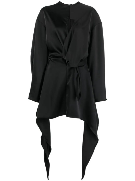 Attico Synthetic Fibers Dress In Black