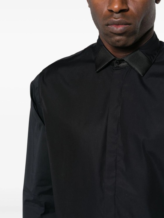 Shop Neil Barrett Black Ribbon-detail Shirt