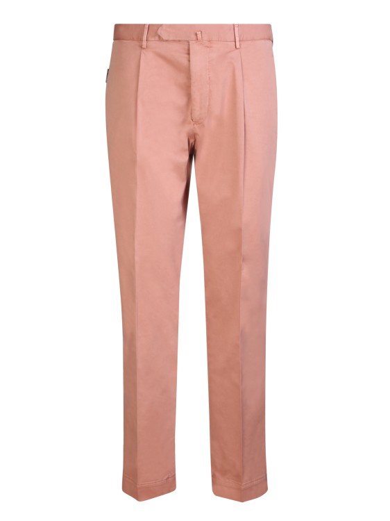 Dell'oglio Pink Satin/cotton Blend Trousers