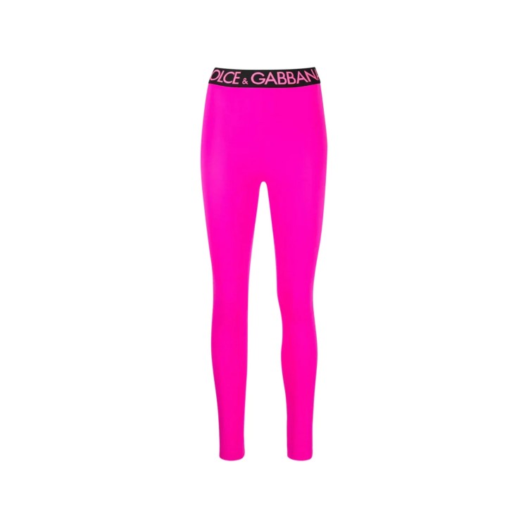 Shop Dolce & Gabbana Legging Pants In Pink