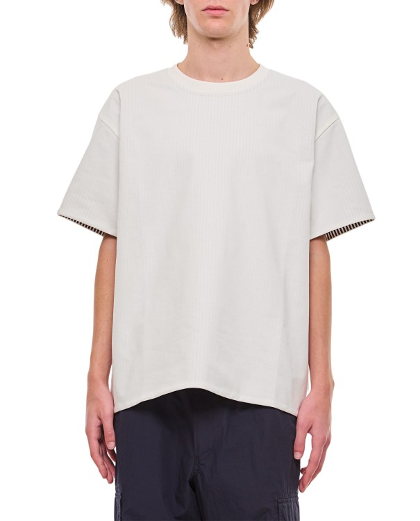 Shop Bottega Veneta T-shirt Over In White