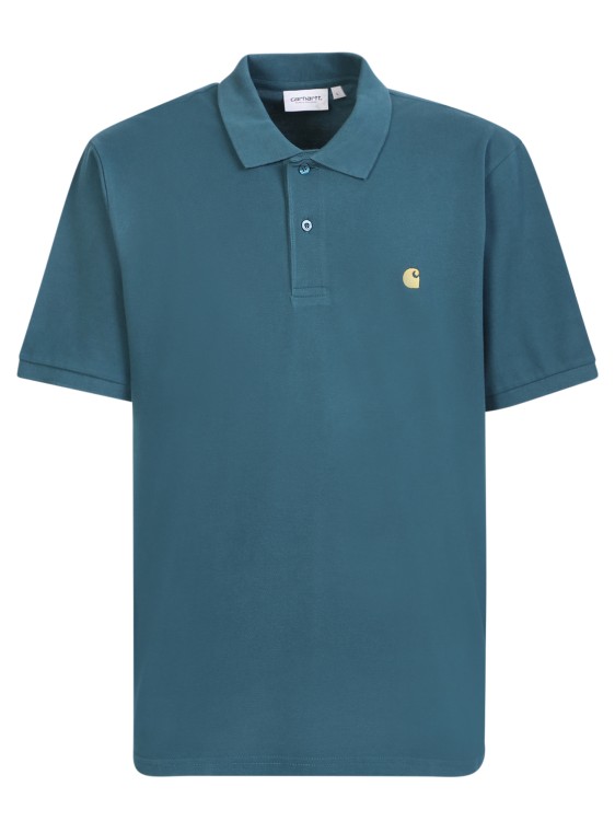 Carhartt Chase Polo Shirt Octanium In Blue